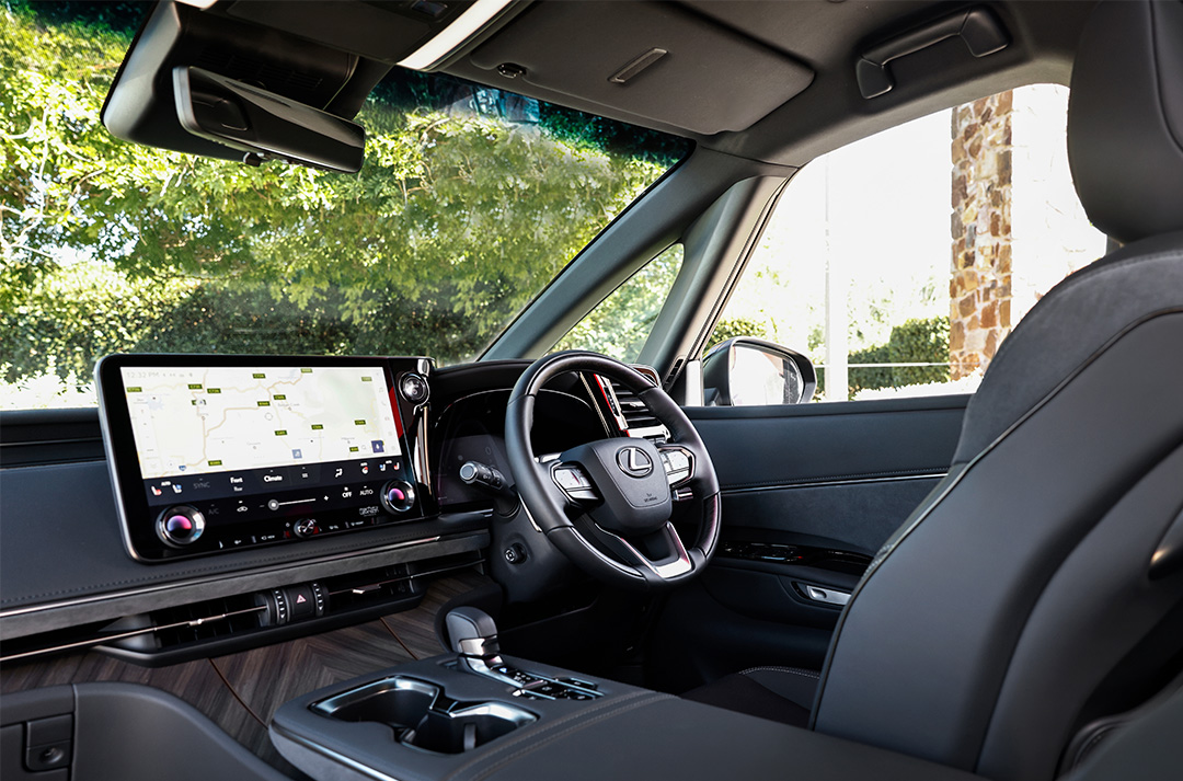 Cockpit of the Lexus LM
