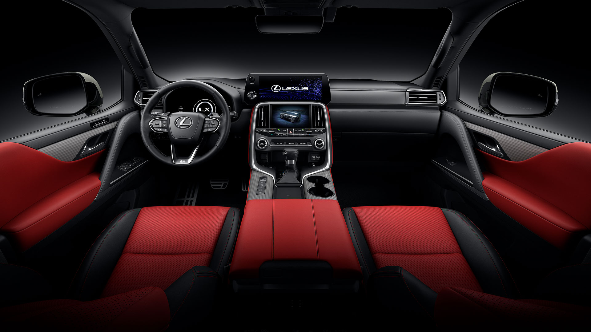The all-new Lexus LX F Sport. (Overseas pre-production model shown. Australian grades, features & specifications may differ.)