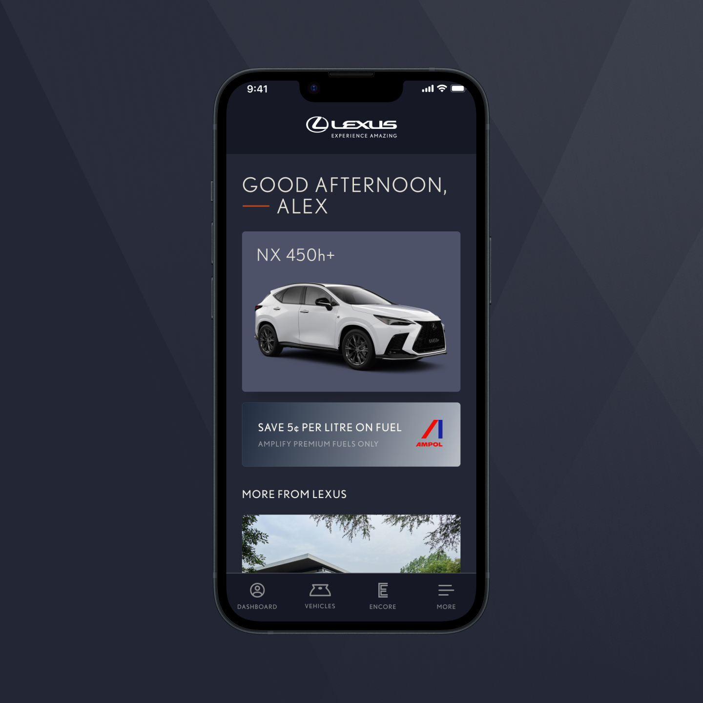 Lexus app screen