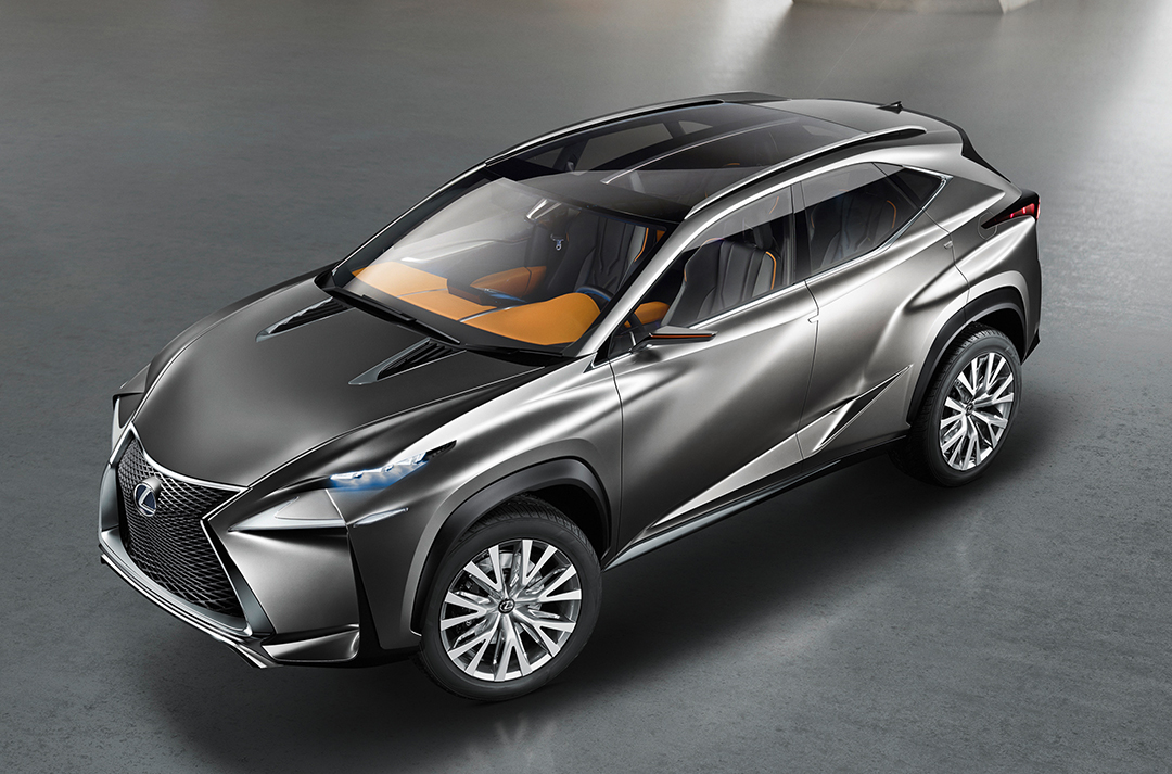 A black Lexus NX