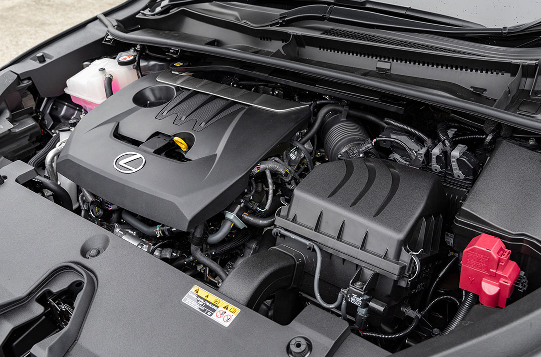 The engine of the Lexus LBX Morizo RR